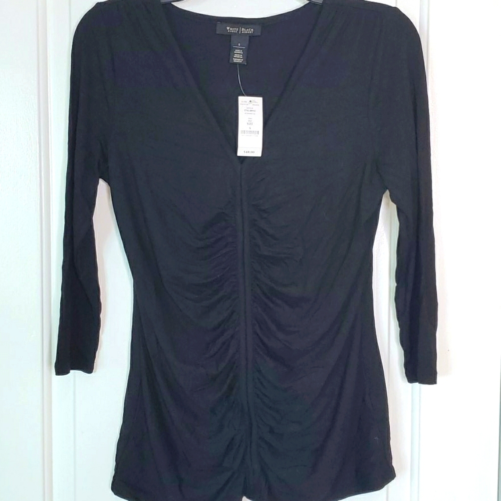 White house black market  cotton stretch  new top